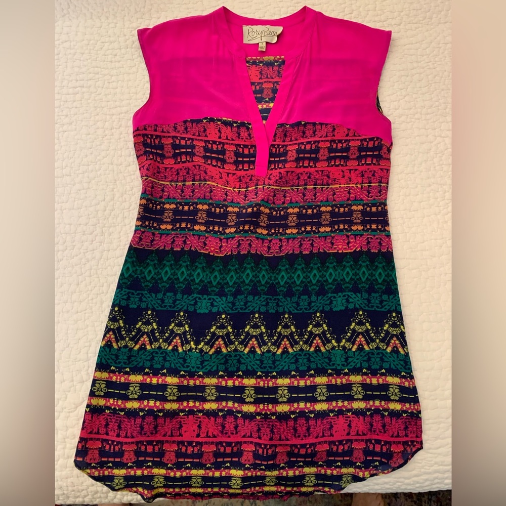 Rory Beca multi coloured 100% silk dress